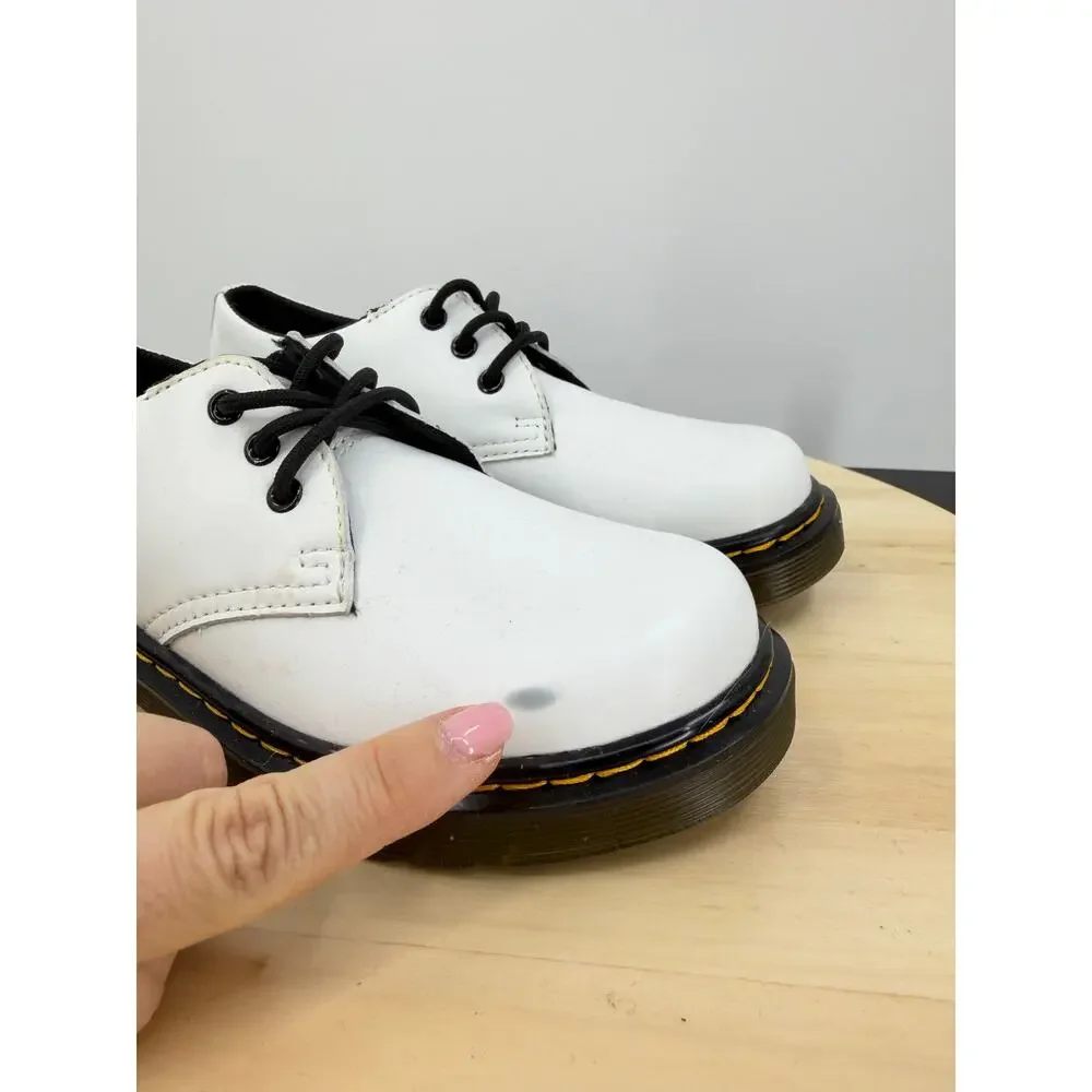 Dr. Martens 1461 Kids Leather Oxford Shoes Size 1 White Preppy Casual Unisex